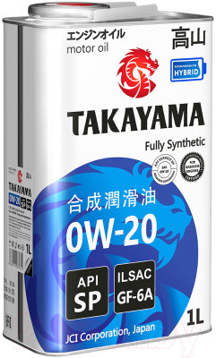 Моторное масло Takayama 0W20 GF-6А SP / 605140 (1л)