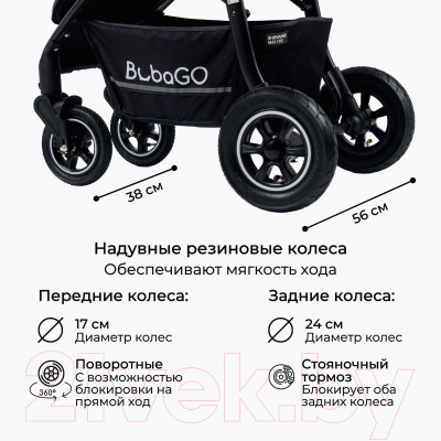 Детская прогулочная коляска Bubago Sorex / BG 107-1 (Black Army)