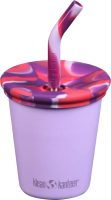 Многоразовый стакан Klean Kanteen Kid Cup Straw Lid Crocus Petal 1010149 (296мл) - 