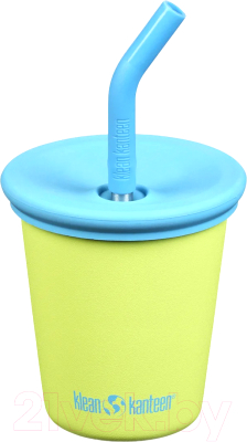 Многоразовый стакан Klean Kanteen Kid Cup Straw Lid Juicy Pear 1010146 (296мл)