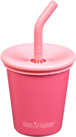 Многоразовый стакан Klean Kanteen Kid Cup Straw Lid Rouge Red 1010151 (296мл) - 