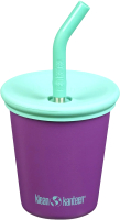 Многоразовый стакан Klean Kanteen Kid Cup Straw Lid Sparkling Grape 1010150 (296мл) - 