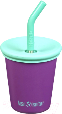 Многоразовый стакан Klean Kanteen Kid Cup Straw Lid Sparkling Grape 1010150 (296мл)