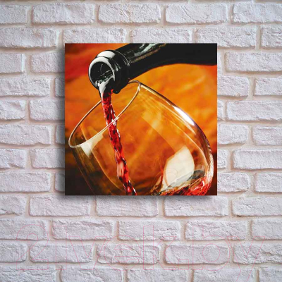 Картина на стекле Stamprint Вино КТ048 (50x50)