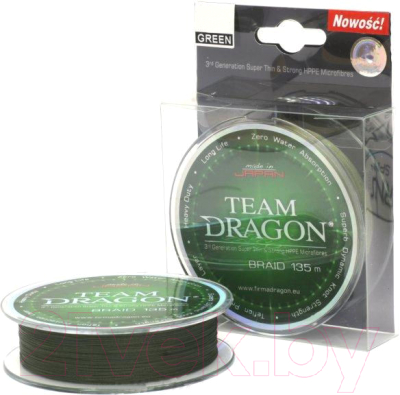Леска плетеная Dragon Team 0.18мм 135м / 41-11-118 (зеленый)