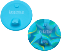 Набор крышек для стаканов многоразовых Klean Kanteen Sippy Blue Tie Dye / 1010250 (2шт, 76мм) - 