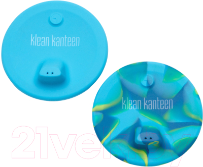 Набор крышек для стаканов многоразовых Klean Kanteen Sippy Blue Tie Dye / 1010250 (2шт, 76мм)