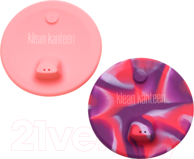 Набор крышек для стаканов многоразовых Klean Kanteen Sippy Pink Tie Dye / 1010251 (2шт, 76мм)