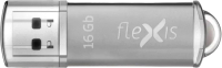 Usb flash накопитель Flexis RB-108 16GB 2.0 (серебристый) - 