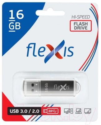 Usb flash накопитель Flexis RB-108 16GB 3.0 (черный)