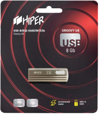Usb flash накопитель HIPER Groovy U8 8GB 2.0