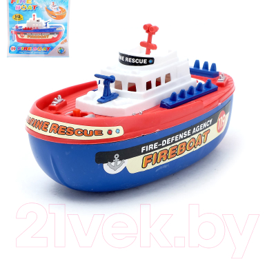 Корабль игрушечный Sima-Land Пожарная лодка / 357376