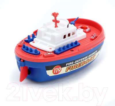 Корабль игрушечный Sima-Land Пожарная лодка / 357376