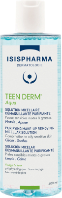 Мицеллярная вода Isis Pharma Teen Derm Aqua Для комбинированной и жирной кожи (400мл)
