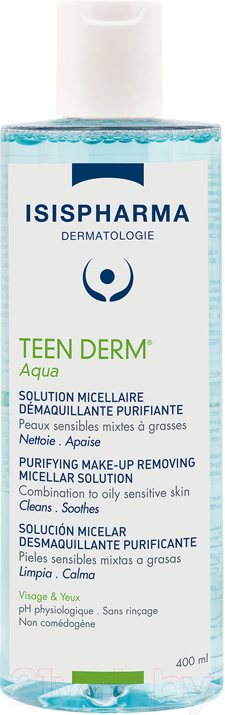 Мицеллярная вода Isis Pharma Teen Derm Aqua Для комбинированной и жирной кожи