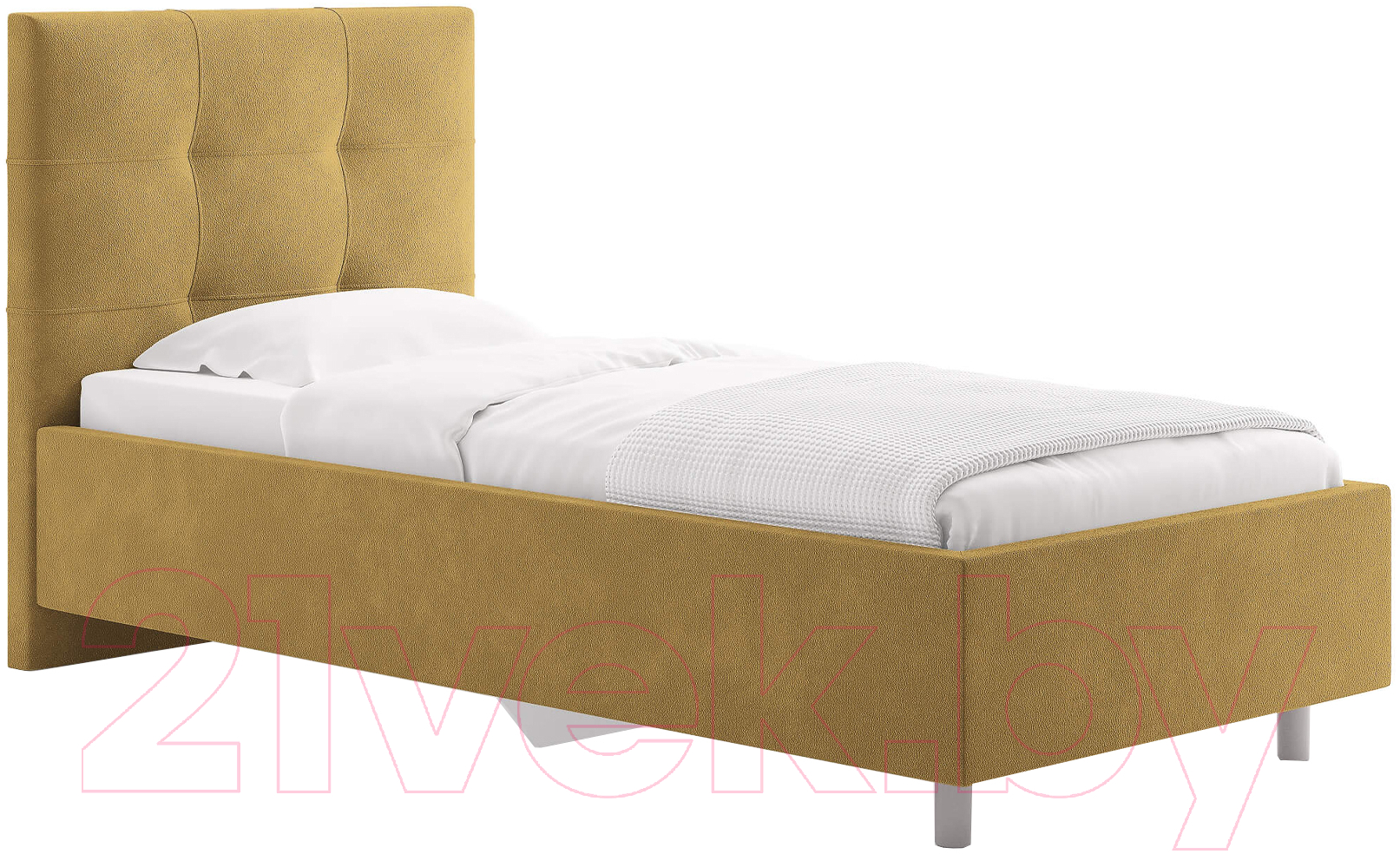 Каркас кровати Сонум Caprice 90x200 (эвита горчичный) — фото 1