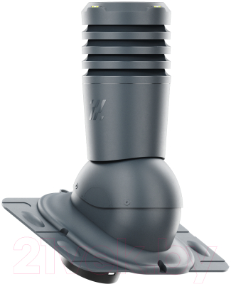 Изображение товара Выход вентиляционный на крышу Krono-Plast Eco KU H500мм D150мм На покрытия из стали (темно-серый)