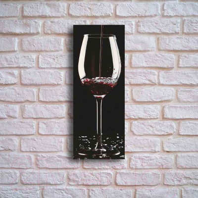 Картина на стекле Stamprint Бокал вина КТ050 (80x30)
