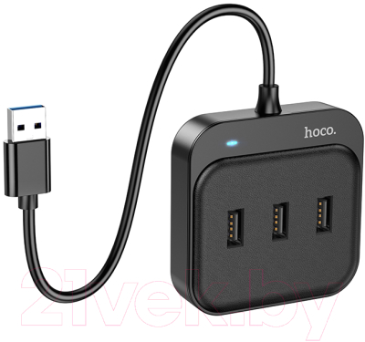 USB-хаб Hoco HB31 (0.2м, черный)