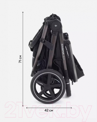 Детская прогулочная коляска Rant Caspia 2.0 / RA100 (Black)