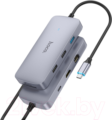 Изображение товара USB-хаб Hoco HB32 (металлик)