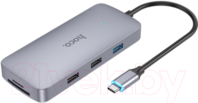 Изображение товара USB-хаб Hoco HB32 (металлик)