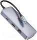 Миниатюра изображения товара USB-хаб Hoco HB32 (металлик)