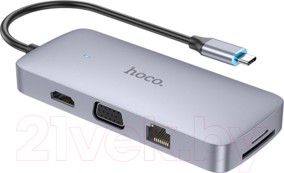 Изображение товара USB-хаб Hoco HB33 (металлик)