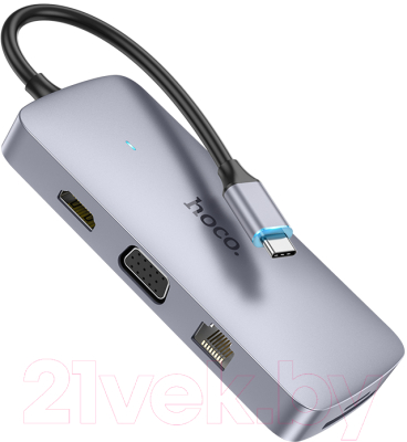 Изображение товара USB-хаб Hoco HB33 (металлик)