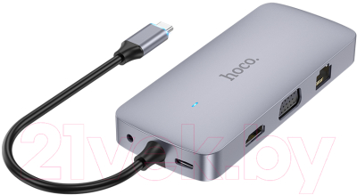 Изображение товара USB-хаб Hoco HB33 (металлик)