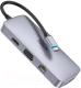 Миниатюра изображения товара USB-хаб Hoco HB33 (металлик)