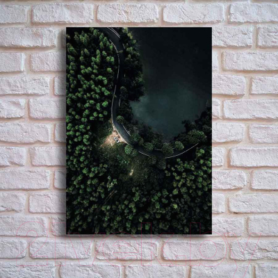 Картина на стекле Stamprint Лесное озеро NT020 (100x70)