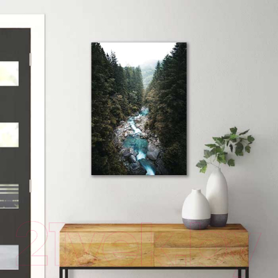 Картина на стекле Stamprint Горная река 2 NT005 (70x50)