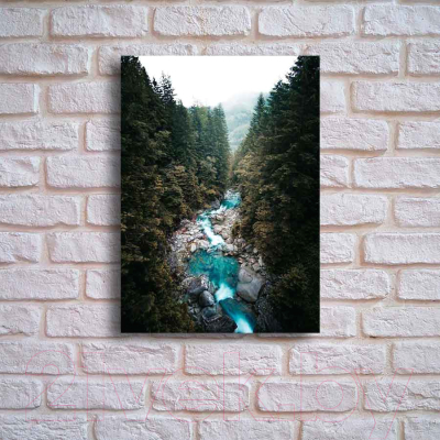 Картина на стекле Stamprint Горная река 2 NT005 (70x50)