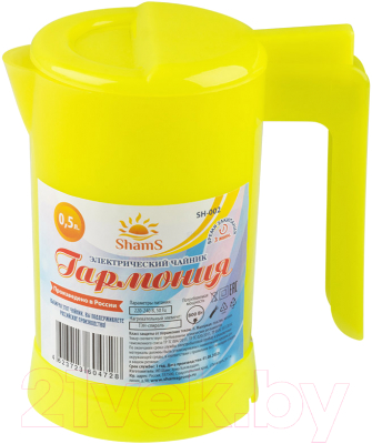 Изображение товара Электрочайник Shams Гармония SH-002 / 105479 (желтый)