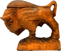 Статуэтка Брестская Фабрика Сувениров Зубр / bison135_bn (коричневый) - 