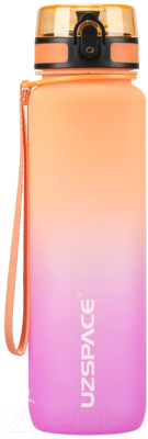 Бутылка для воды UZSpace Colorful Frosted / 3038 (1л, оранжевый/пурпурный)