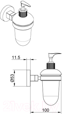 Дозатор для жидкого мыла Azario Forny AZ-73112