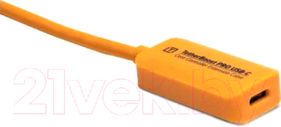Удлинитель кабеля Tether Tools TetherPro USB-C to USB-С Adapter / TBPRO3-ORG (4.6м, оранжевый)