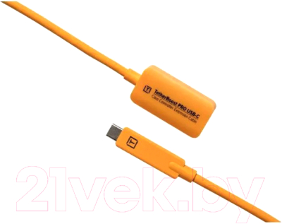 Удлинитель кабеля Tether Tools TetherPro USB-C to USB-С Adapter / TBPRO3-ORG (4.6м, оранжевый)