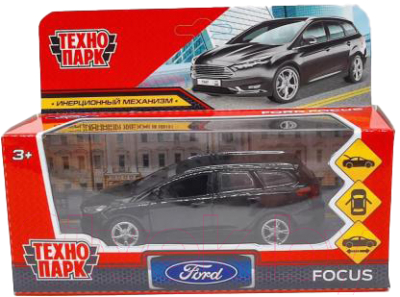 Автомобиль игрушечный Технопарк Ford Focus Turnier / FOCUSSW-12-BK