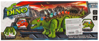 Интерактивная игрушка Sima-Land Динозавр Анкилозавр 7722594 / 1392 (зеленый)