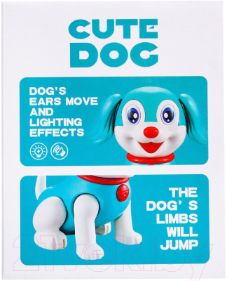 Интерактивная игрушка Sima-Land Собака Тобби 7642477 / 976A (голубой)
