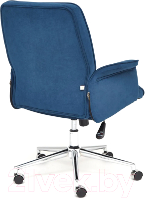 Кресло офисное Tetchair York флок (синий 32)