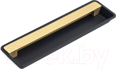 Ручка дверная Cebi A1171 160 МР35 (черный/матовое золото)