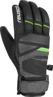 Перчатки лыжные Reusch Storm R-Tex XT / 6001216-7679 (р-р 7, Black/Black Melange/Neon Green) - 