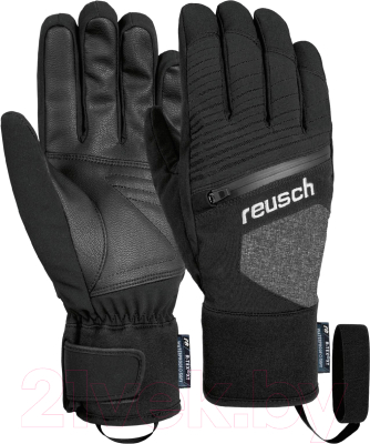 Перчатки лыжные Reusch Theo R-Tex Xt / 4801232-7015 (р-р 10.5, Black Melange/Black)
