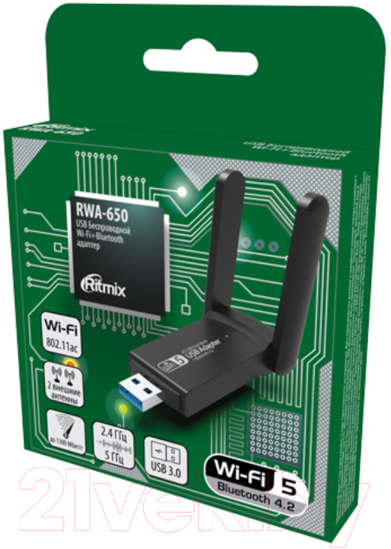 Беспроводной адаптер Ritmix RWA-650 USB
