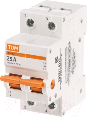 Выключатель нагрузки TDM SQ0211-0113 (мини-рубильник)