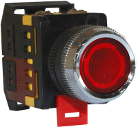 Кнопка на DIN-рейку Атрион ABLFS-22-r (красный) - 